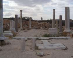 There are some ruins of the Christian basilica of the Justinian time at the place.
